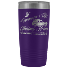 Christmas Movie Watching Tumbler Tammara 20oz