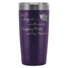 This is my Hallmark Christmas Movie Watching custom name Tumbler 20oz