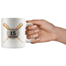 Custom Baseball Mug with number 11oz