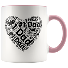Number one Dad 11oz accent mug