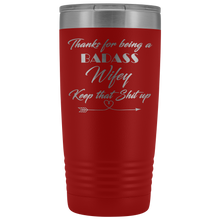 Badass Wifey 20oz Travel Mug
