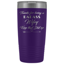 Badass Wifey 20oz Travel Mug