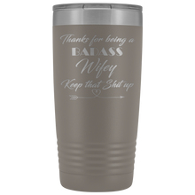 Badass Wifey 20oz Travel Mug