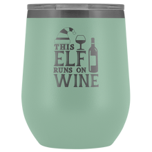 This elf runs on wine wine tumbler