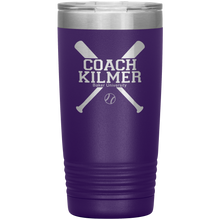 Baseball Coach custom name 13 colors 20 oz