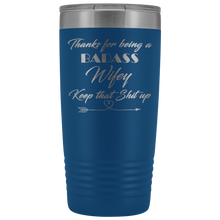 Badass Wifey 20oz Travel Mug