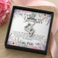 To my Badass Daughter Crown Flower Framed DOUBLE HEARTS NO AS