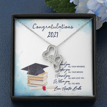 Graduation Congratulations DOUBLE HEARTS AS
