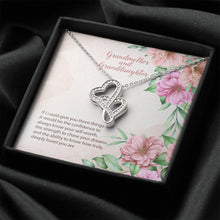 Grandmother and Granddaughter Double Hearts Necklace