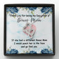 Thank you being my Daughter's Bonus Mom 1 DOUBLE HEARTS