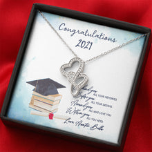 Graduation Congratulations DOUBLE HEARTS AS