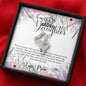 To my Badass Daughter Crown Flower Framed DOUBLE HEARTS NO AS