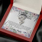 To my Badass Daughter Crown Flower Framed DOUBLE HEARTS NO AS