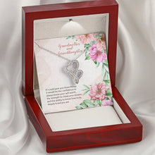 Grandmother and Granddaughter Double Hearts Necklace