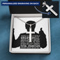 Badass Uncle - Funny Trump Uncle Father's Day Cross Necklace - Engraving on the back - You're a really great Uncle really terrific, humorous and amusing gift for uncles