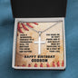 Happy Birthday Godson Cross Ball Chain Baseball GS15 NO AS
