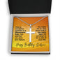 Happy Birthday Godson Cross Ball Chain GS14 NO AS