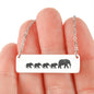 ELEPHANTS 4 Horizontal Bar Necklace