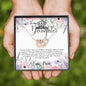 To my Badass Daughter Crown Flower Framed INTERLOCKING HEARTS NO AS