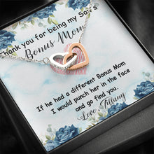 My sons Bonus Mom INTERLOCKING HEARTS