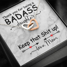 Badass Daughter 2 Interlocking Hearts