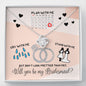 Will you plan with me? Will you be my bridesmaid? LOVE KNOT NO AS