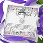 To my Badass Daughter Crown Flower Framed LOVE KNOT NO AS