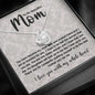 Mom You have become my most dear grey damask LOVE KNOT NO AS