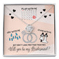 Will you plan with me? Will you be my bridesmaid? LOVE KNOT NO AS