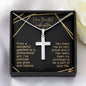 Dear Beautiful Goddaughter Cross Snake Chain GD12 NO AS