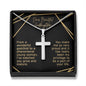 Dear Beautiful Goddaughter Cross Snake Chain GD13 NO AS Young Woman