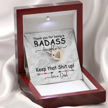 Interlocking Hearts Badass Daughter 2 marble Dad