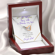 Custom Date A princess was born INTERLOCKING HEARTS AS