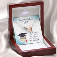 Graduation Congratulations INTERLOCKING HEARTS AS