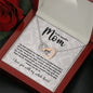 Mom You have become my most dear grey damask INTERLOCKING HEARTS NO AS