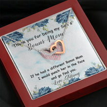 My sons Bonus Mom INTERLOCKING HEARTS