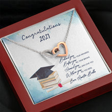 Graduation Congratulations INTERLOCKING HEARTS AS