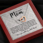 Mom You have become my most dear grey damask INTERLOCKING HEARTS NO AS