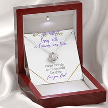Custom Date A princess was born LOVE KNOT AS