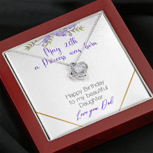 Custom Date A princess was born LOVE KNOT AS