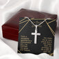 Dear Beautiful Goddaughter Cross Snake Chain GD12 NO AS