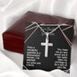 Dear Beautiful Goddaughter Cross Snake Chain GD11 NO AS