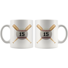 Custom Baseball Mug with number 11oz