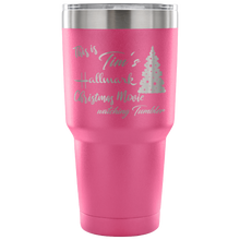 This is my Hallmark Christmas Movie Watching custom name Tumbler 30oz with tree