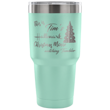 This is my Hallmark Christmas Movie Watching custom name Tumbler 30oz with tree