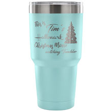 This is my Hallmark Christmas Movie Watching custom name Tumbler 30oz with tree