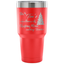 This is my Hallmark Christmas Movie Watching custom name Tumbler 30oz with tree