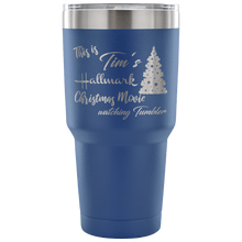 This is my Hallmark Christmas Movie Watching custom name Tumbler 30oz with tree