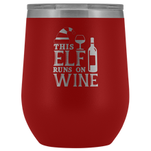 This elf runs on wine wine tumbler