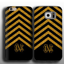 Samsung Galaxy S9 Gold black chevron Glitter iPhone 6s case, Personalized, Samsung Galaxy S6 Edge case, iPhone 6 plus, iPhone 5s case